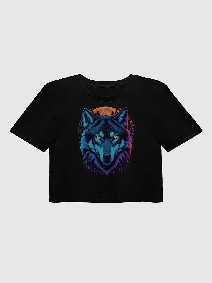 Mystic Wolf Moon Crop Top product image (1)