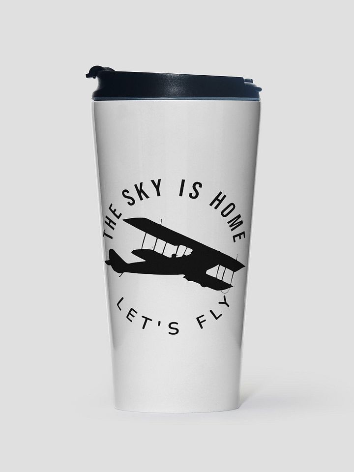 The Sky is Home - Let's Fly - Stainless Steel Travel Mug product image (1)
