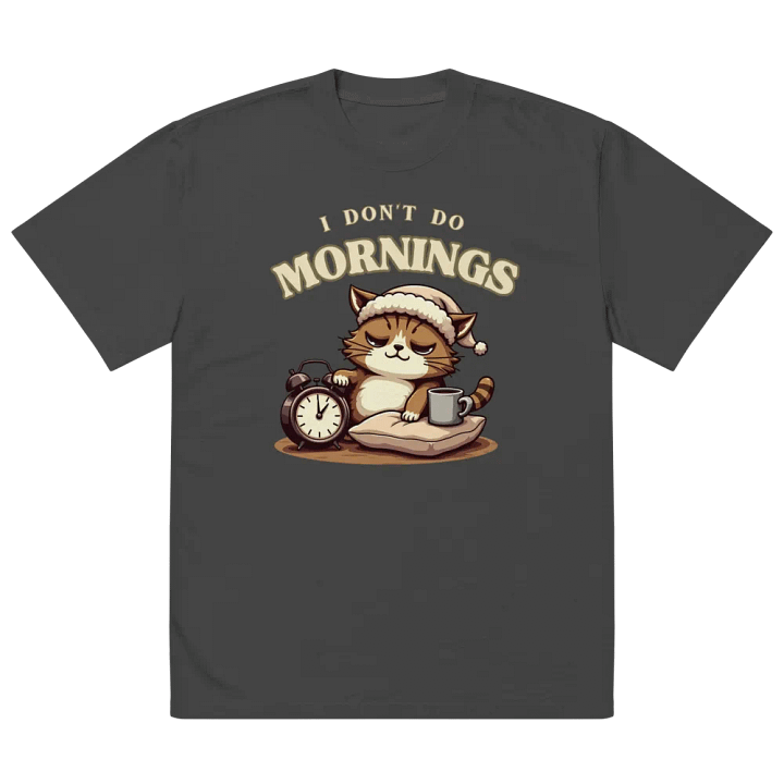 Cozy Cat Morning Vibes T-Shirt product image (5)