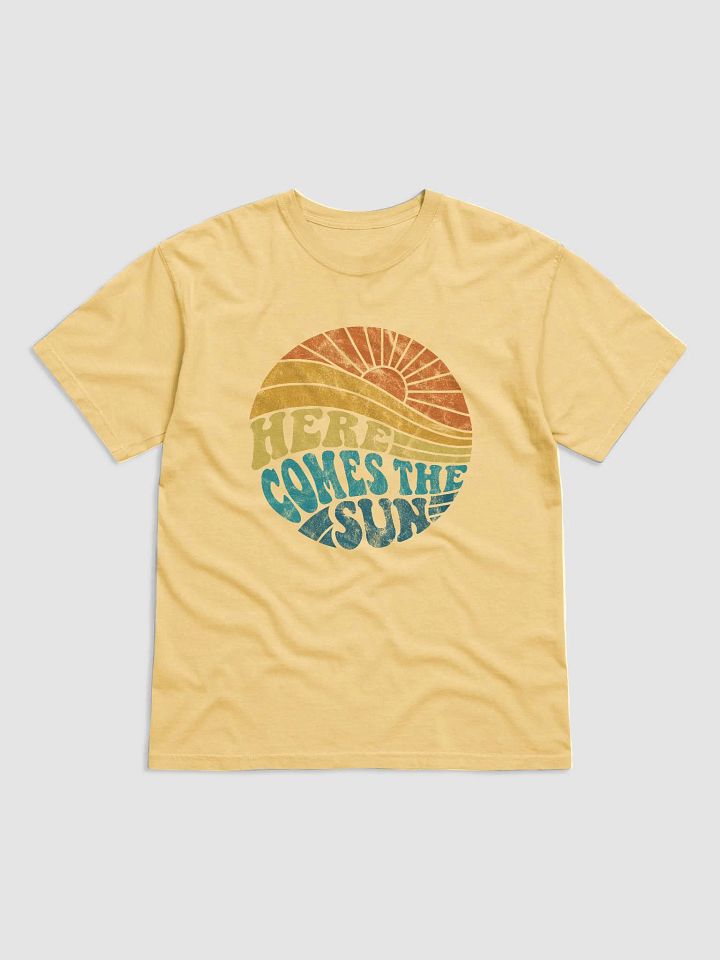 Here Comes the Sun | Retro-Vintage Inspirational and Positivity Beach and Summer T-Shirt product image (7)