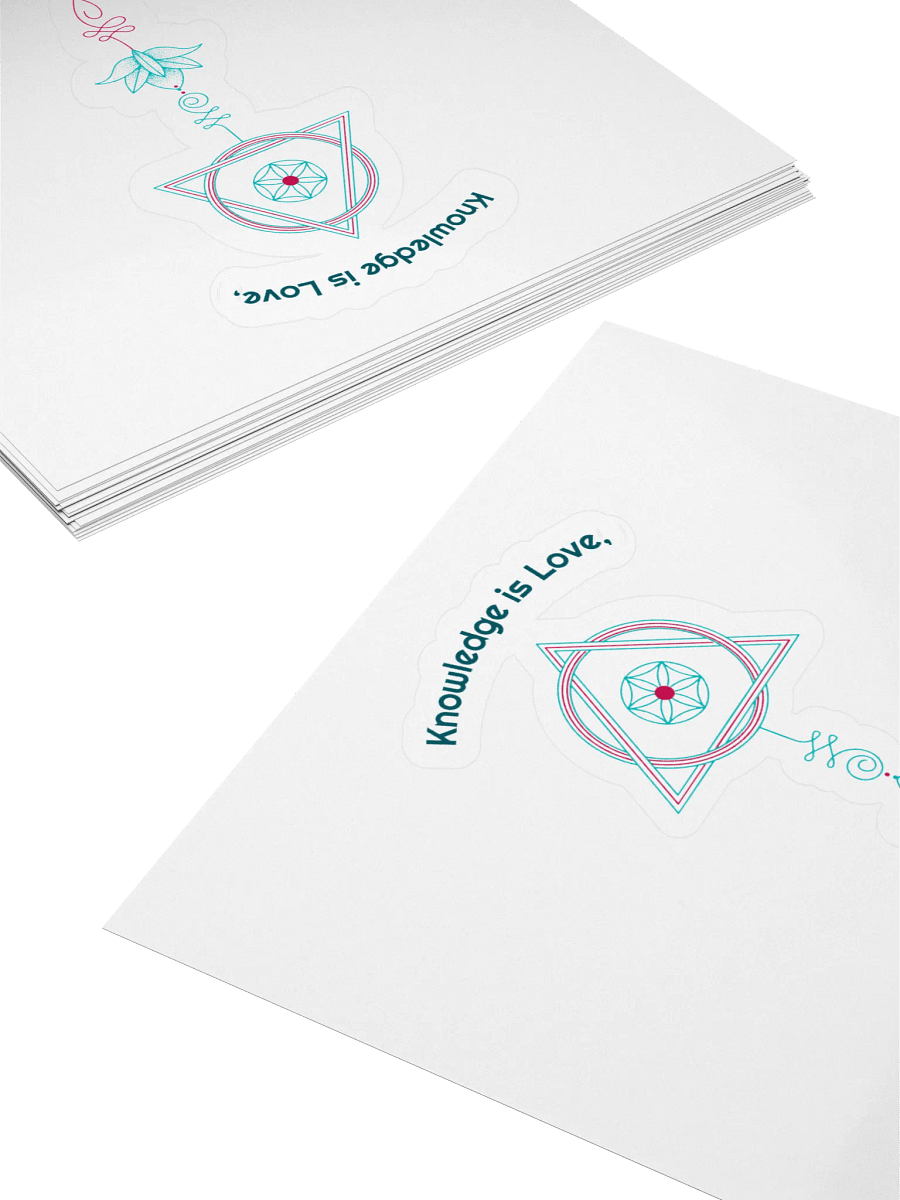 Knowledge is Love Geometric Mandalas Sticker product image (4)