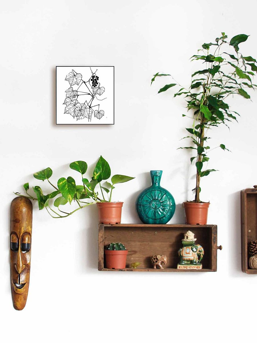Blank Canvas: Unleash Your Artistic Vision - Grape Leaves Elegant product image (6)
