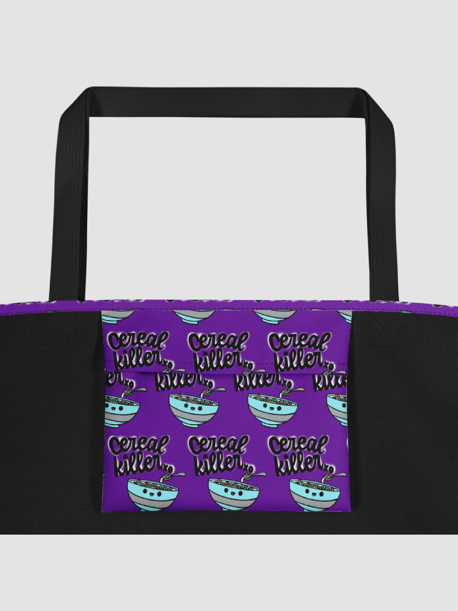 [The Cereal Bowl] All-Over Print Large Tote Bag w/ Pocket AOP AOP602 product image (3)