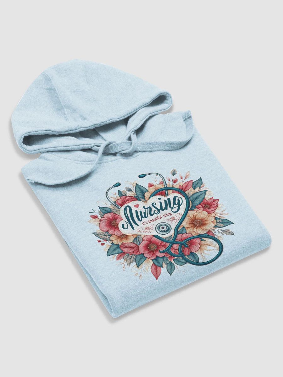 Floral Nursing Heart Unisex Hoodie product image (50)