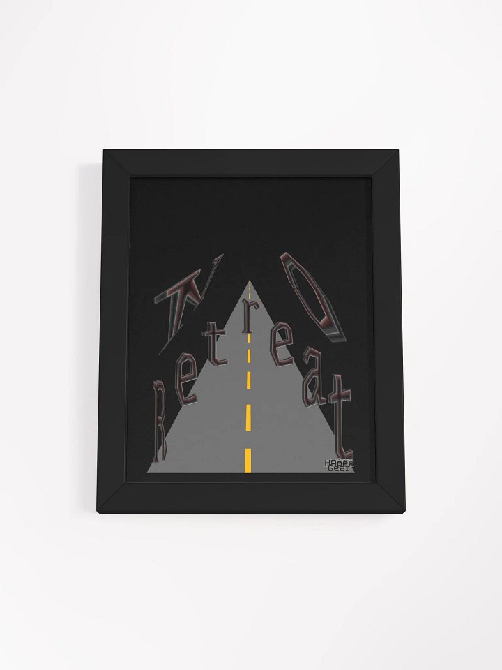 No Retreat - Framed - Black - High-Quality Poster product image (1)
