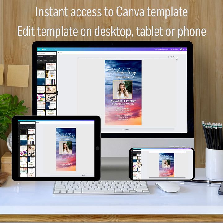Magic Sky Evite Canva Template product image (2)