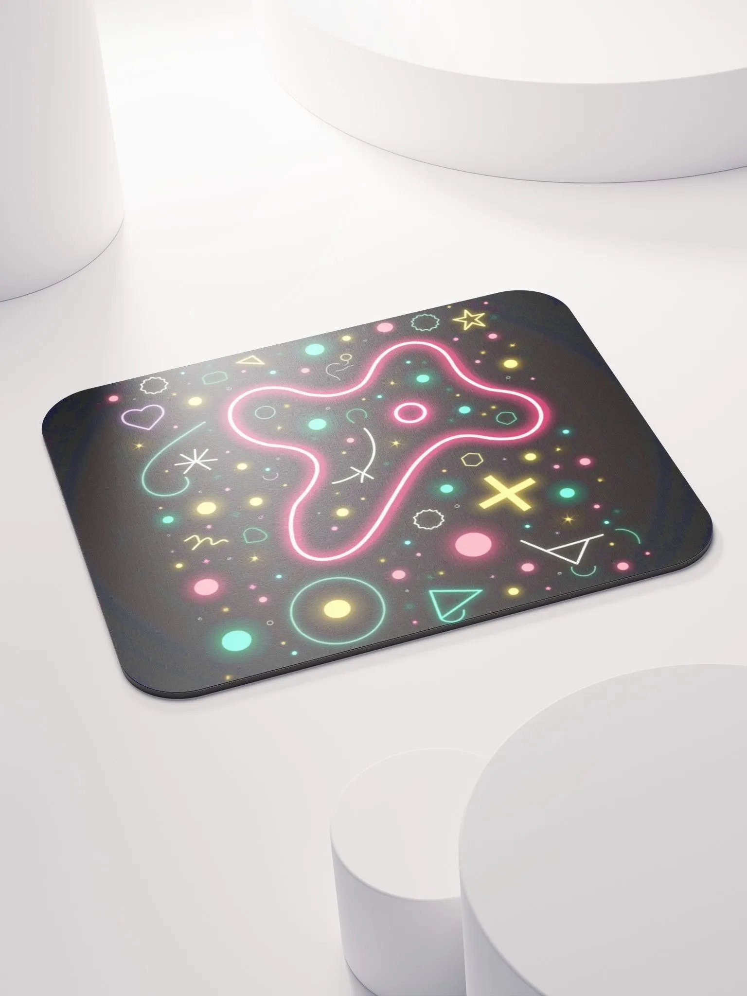 Neon Geometric Mouse Pad product image (4)