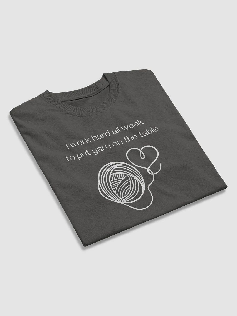 Yarn On The Table (white on dark heavyweight) product image (3)