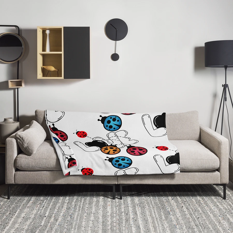 Whimsical Ladybug Scatter Throw Blanket product image (13)