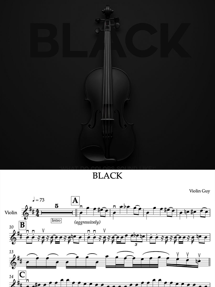 BLACK - Sheet Music product image (1)