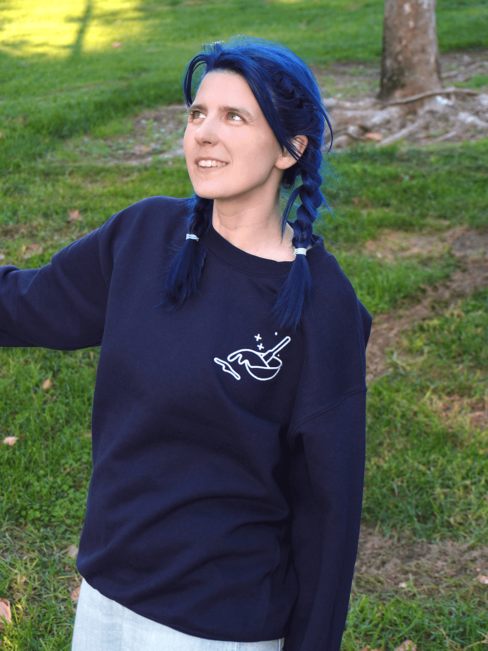 The Amateur Embroidered Sweater (Dark) product image (2)