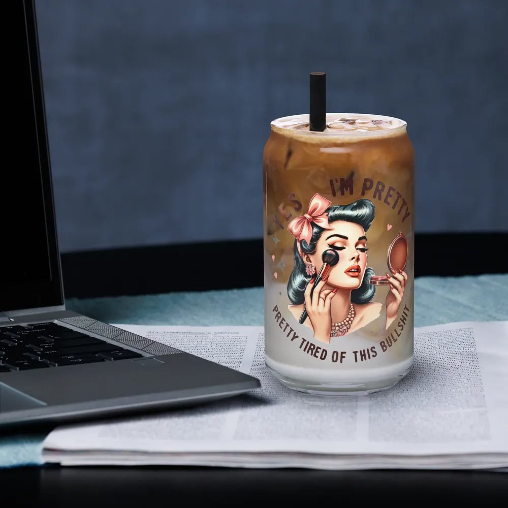 Yes I*m Pretty Cup With Lid And Straw product image (3)