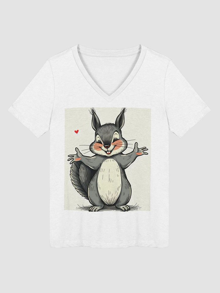 Squirrel Love Women's V-Neck Tee product image (1)