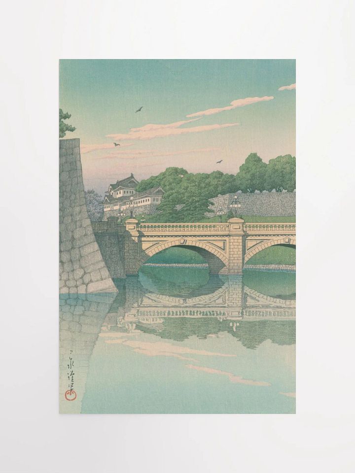 Morning at Nijubashi Bridge - Kawase Hasui product image (1)