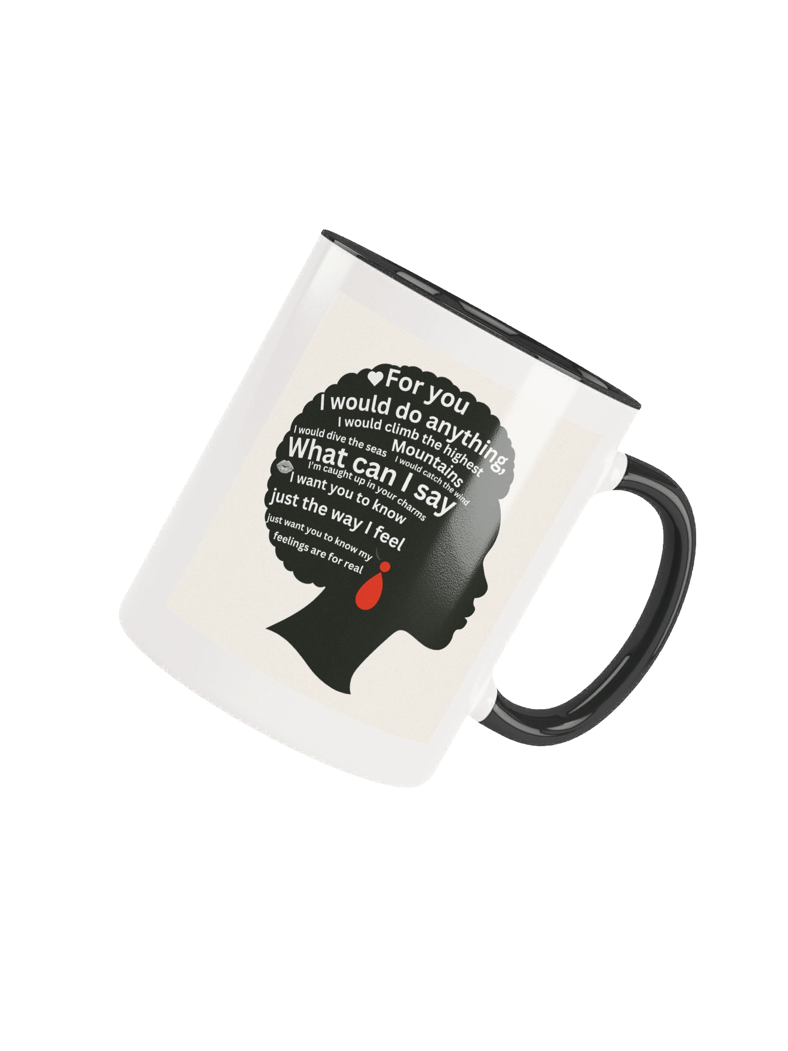Afro Ceramic Mug- Come Over lyrics product image (8)