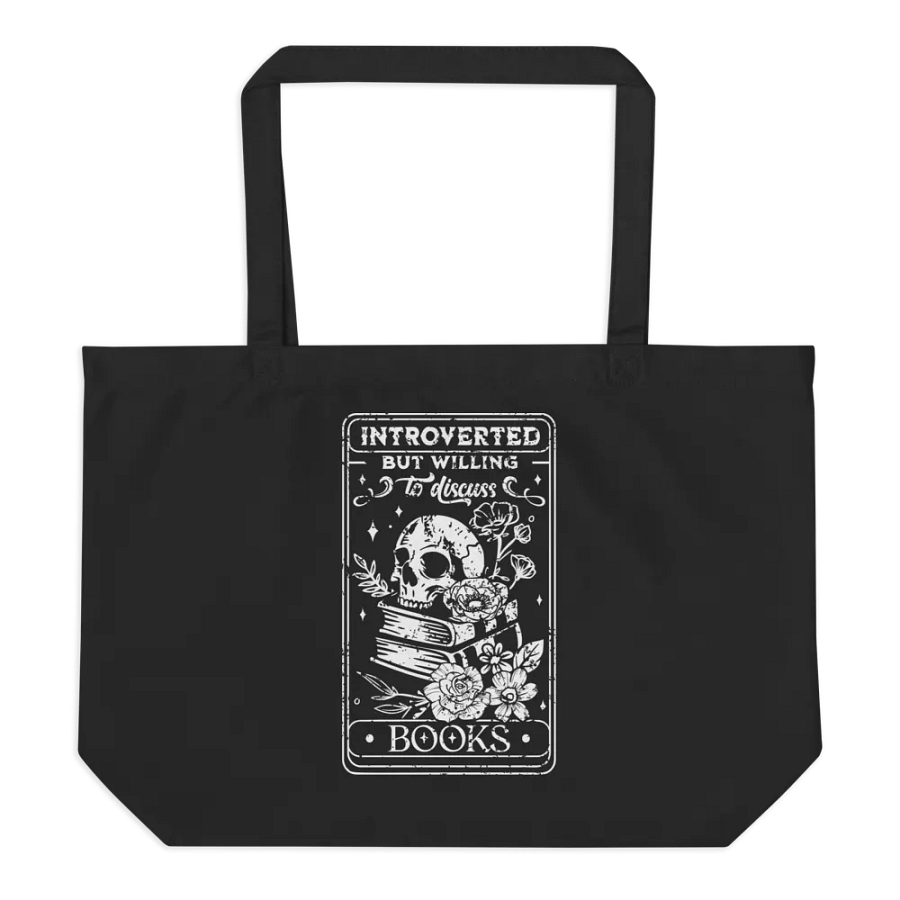 Introverted But Willing To Discuss Books Bag product image (6)