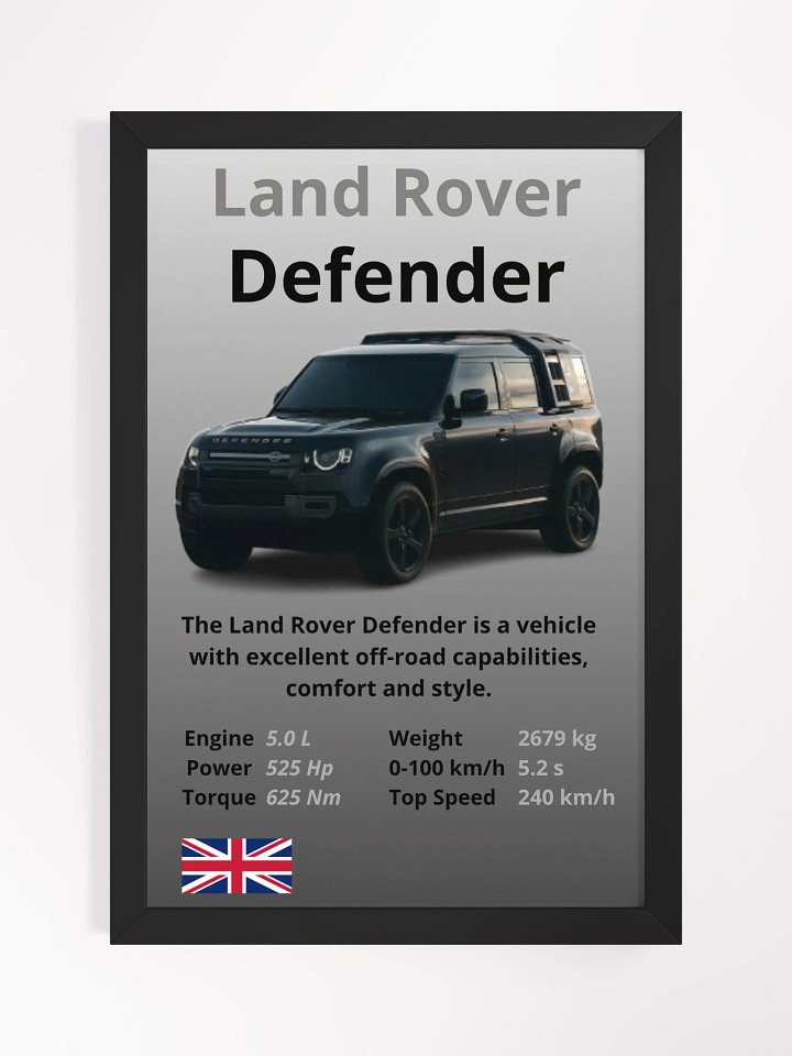 Land Rover Defender Wall Poster product image (1)