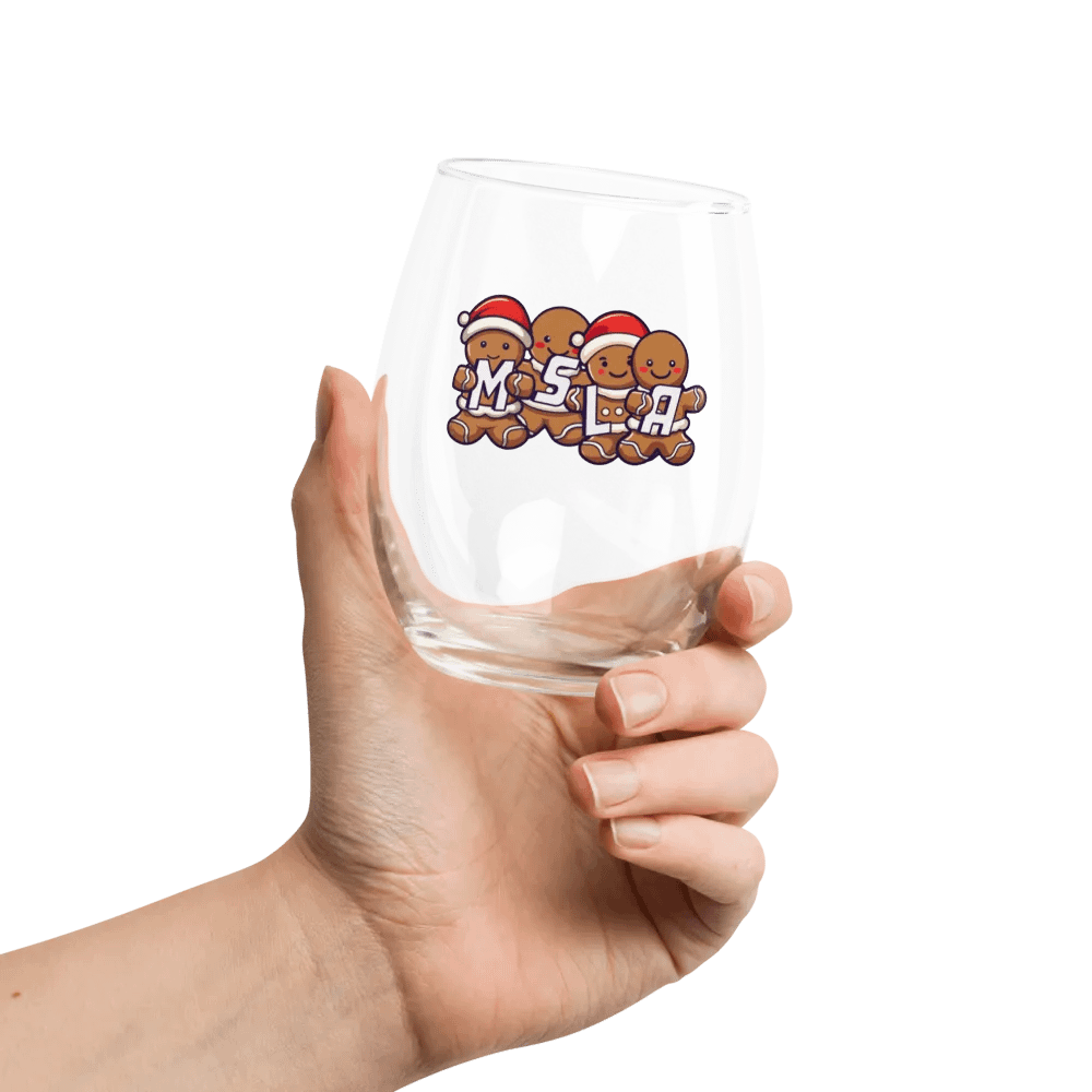 MSLA Holiday Gingerbread Stemless Wine Glass product image (4)