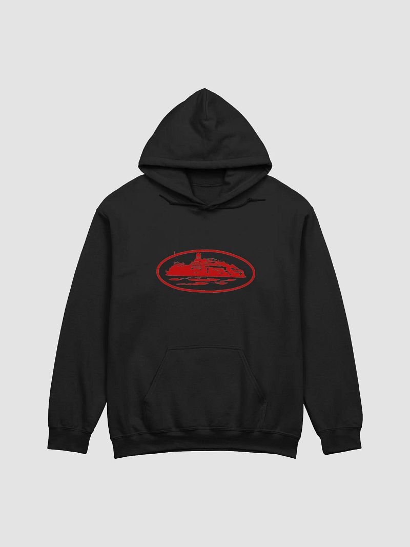 Corteiz Alcatraz V2 Hoodie Black/Red
