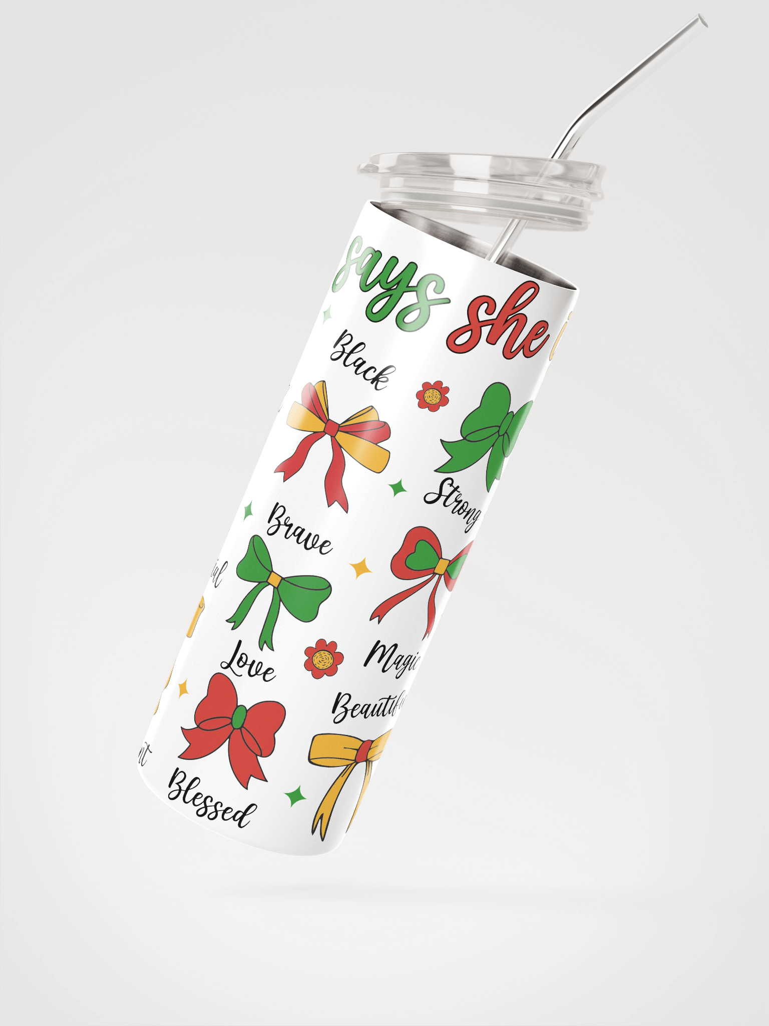 God Says She Is Stainless Steel Tumbler product image (2)