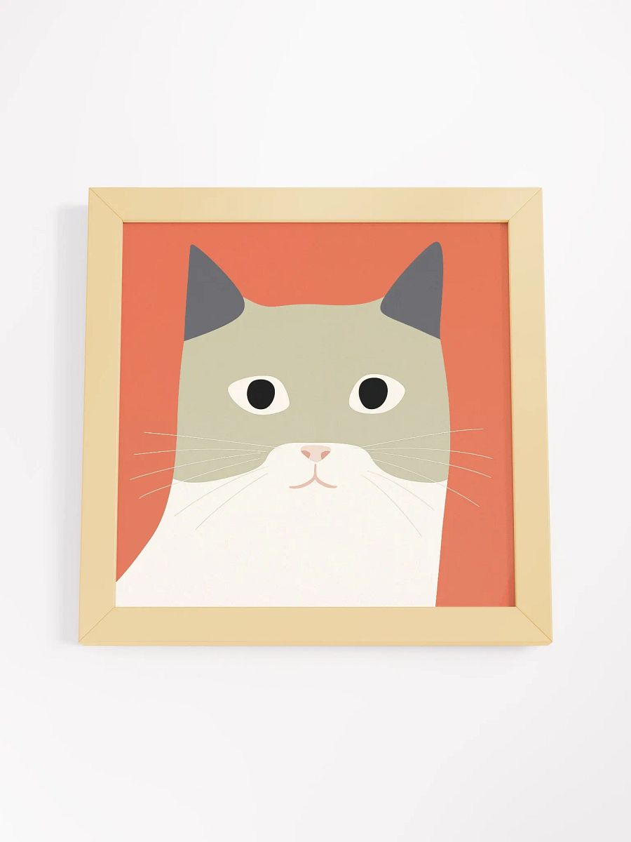 Whiskered Feline Framed Matte Poster product image (31)