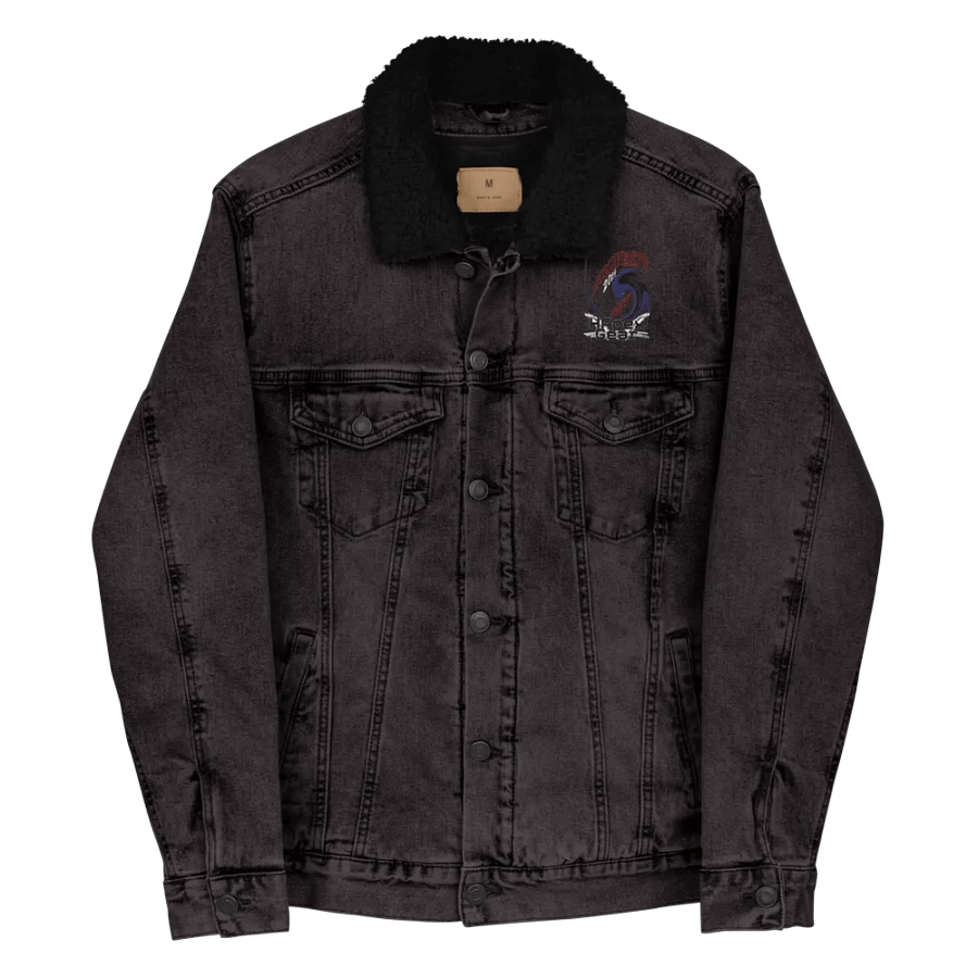 Unisex Sherpa Denim Jacket - Embroidered - Property Of HApex Gear 2024 product image (12)
