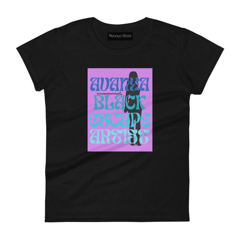 Avanya Black Escape Artist Women's T-shirt product image (1)