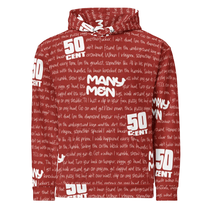 Many Men - 50 Cent - RED - Unisex Hoodie product image (2)