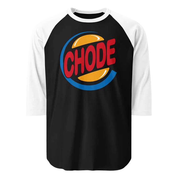 Chode Burger raglan product image (1)
