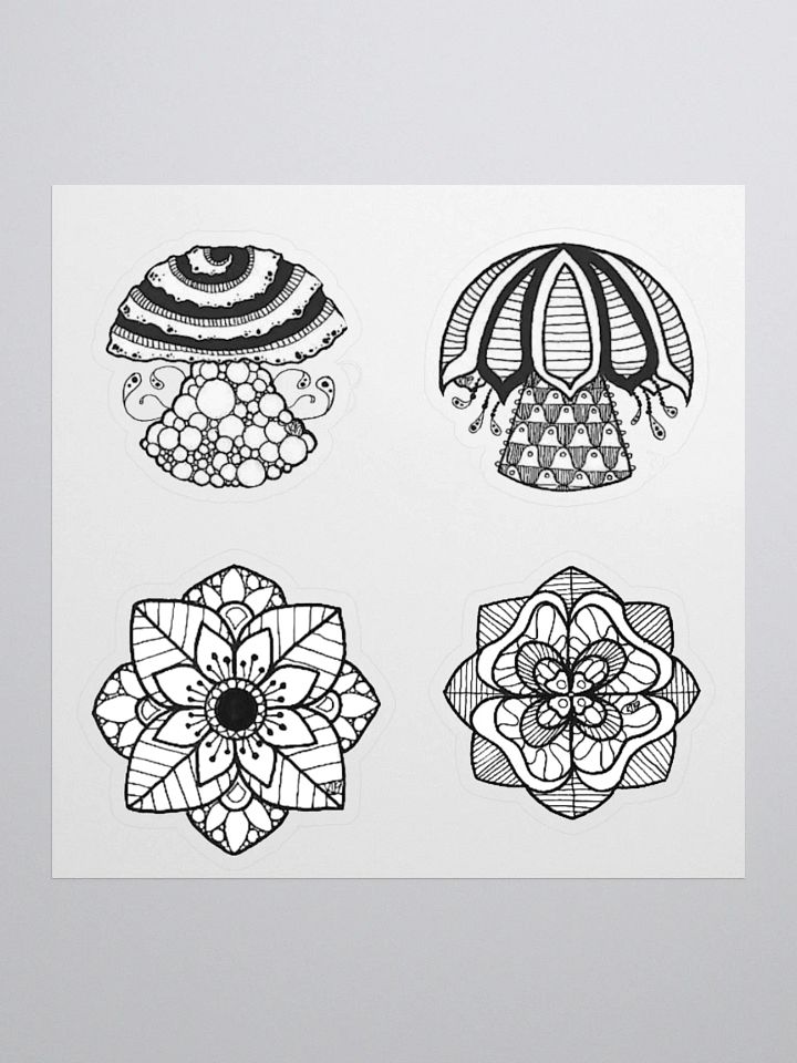 B/W Sticker Set product image (3)