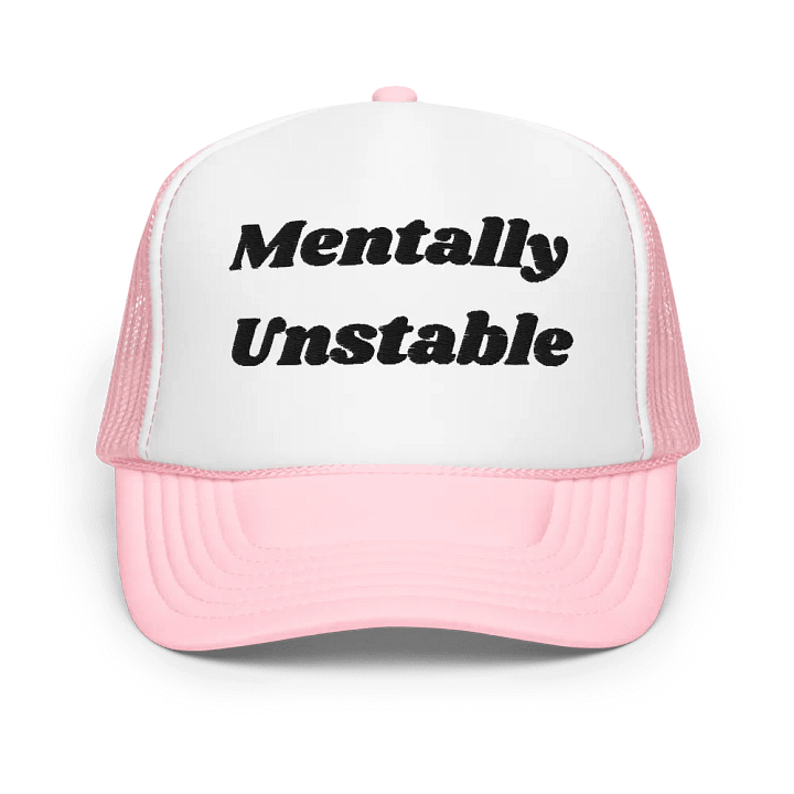 Mentally Unstable GOAT MODE Embroidered Trucker hat product image (1)