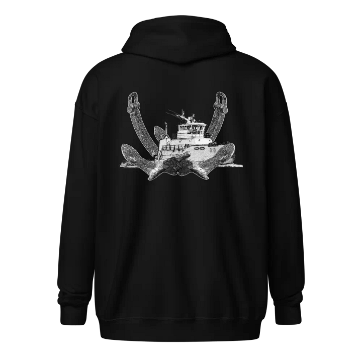 Twin Anchor Titan tug Zip Hoodie product image (1)
