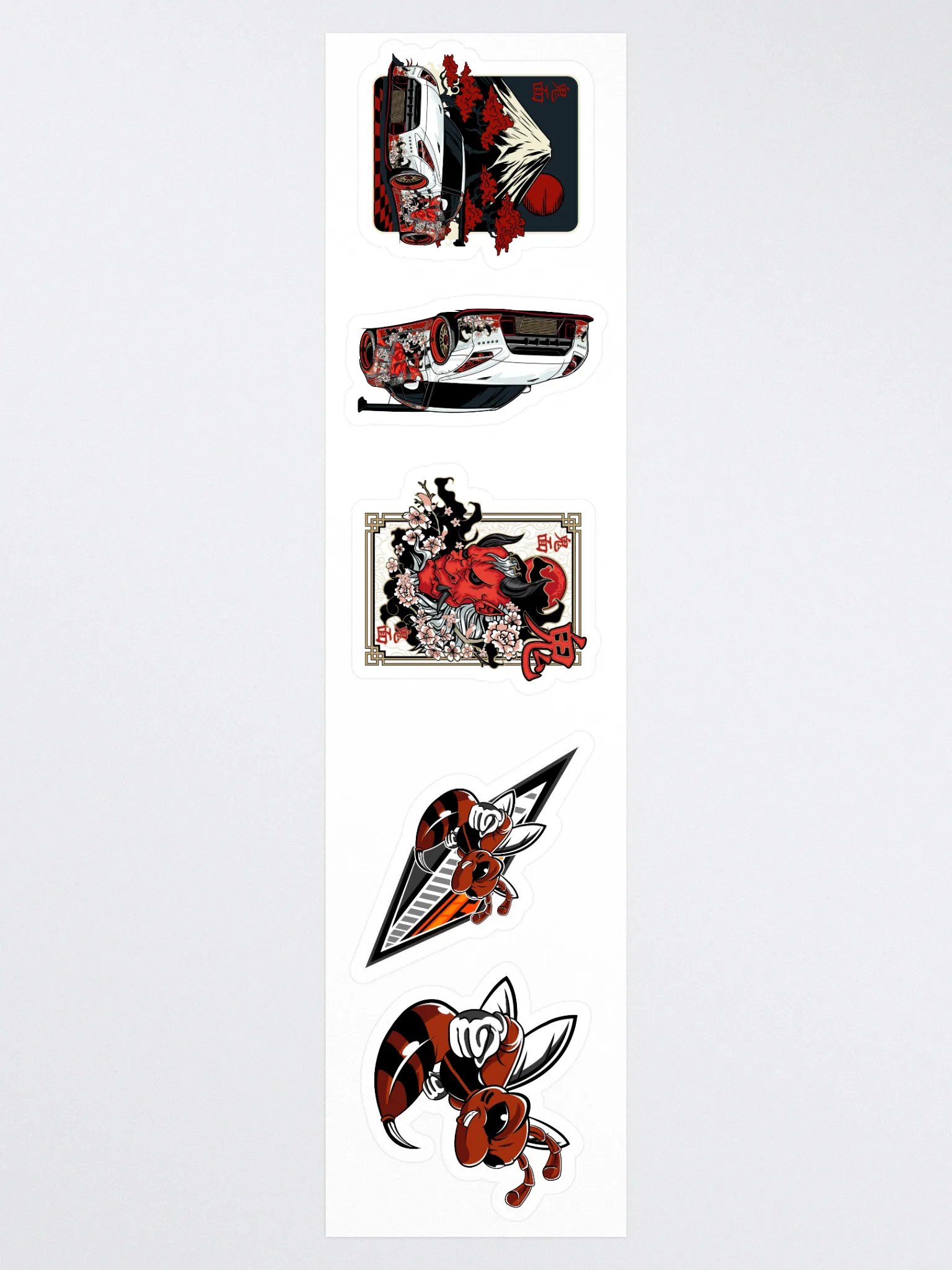 Sticker Strip 15" x 3.75" Oni & Angry Bee product image (3)