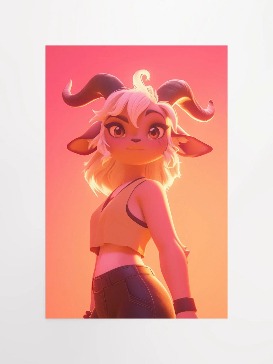 Sunset Stroll Goat Poster product image (8)