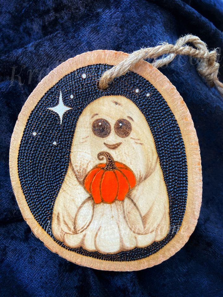 Ghost Pumpkin Ornament - St Jude product image (1)