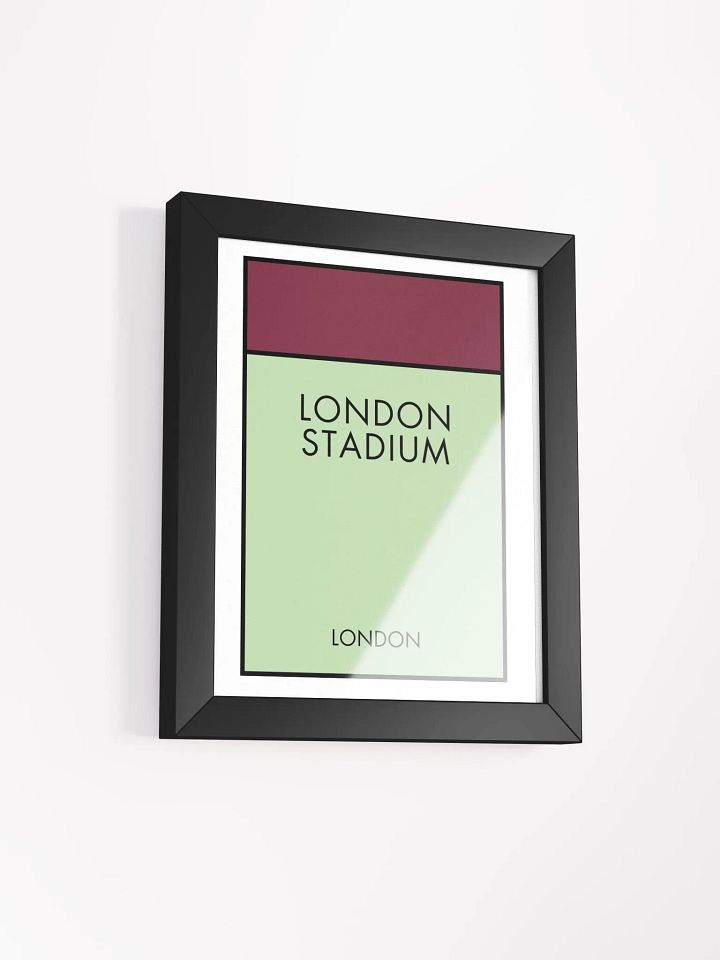 London Stadium London Monopoly Title Art Framed Print product image (2)