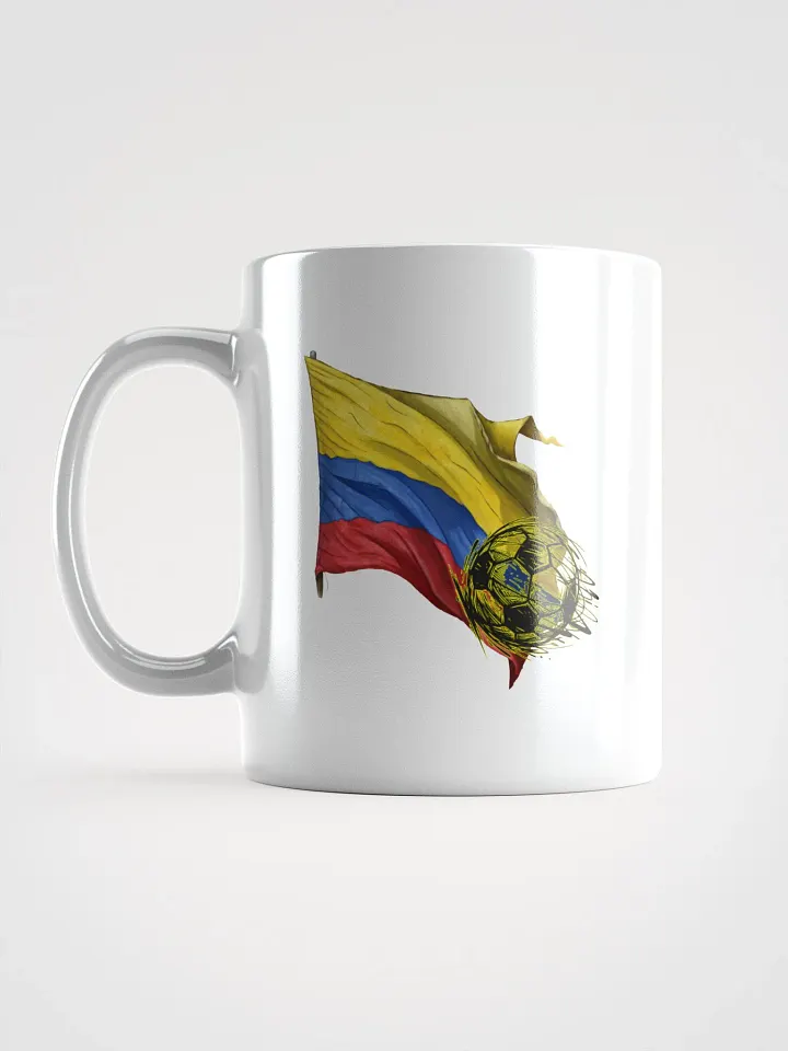 Colombian Flag Soccer Ball Mug product image (1)