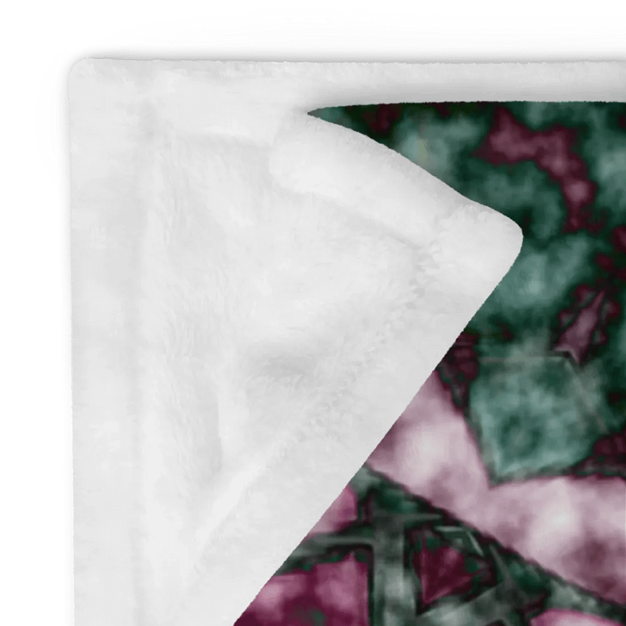 Bohemian 6 Pointed Madala Teal and Pink/ Throw Blanket by Allcolor product image (5)
