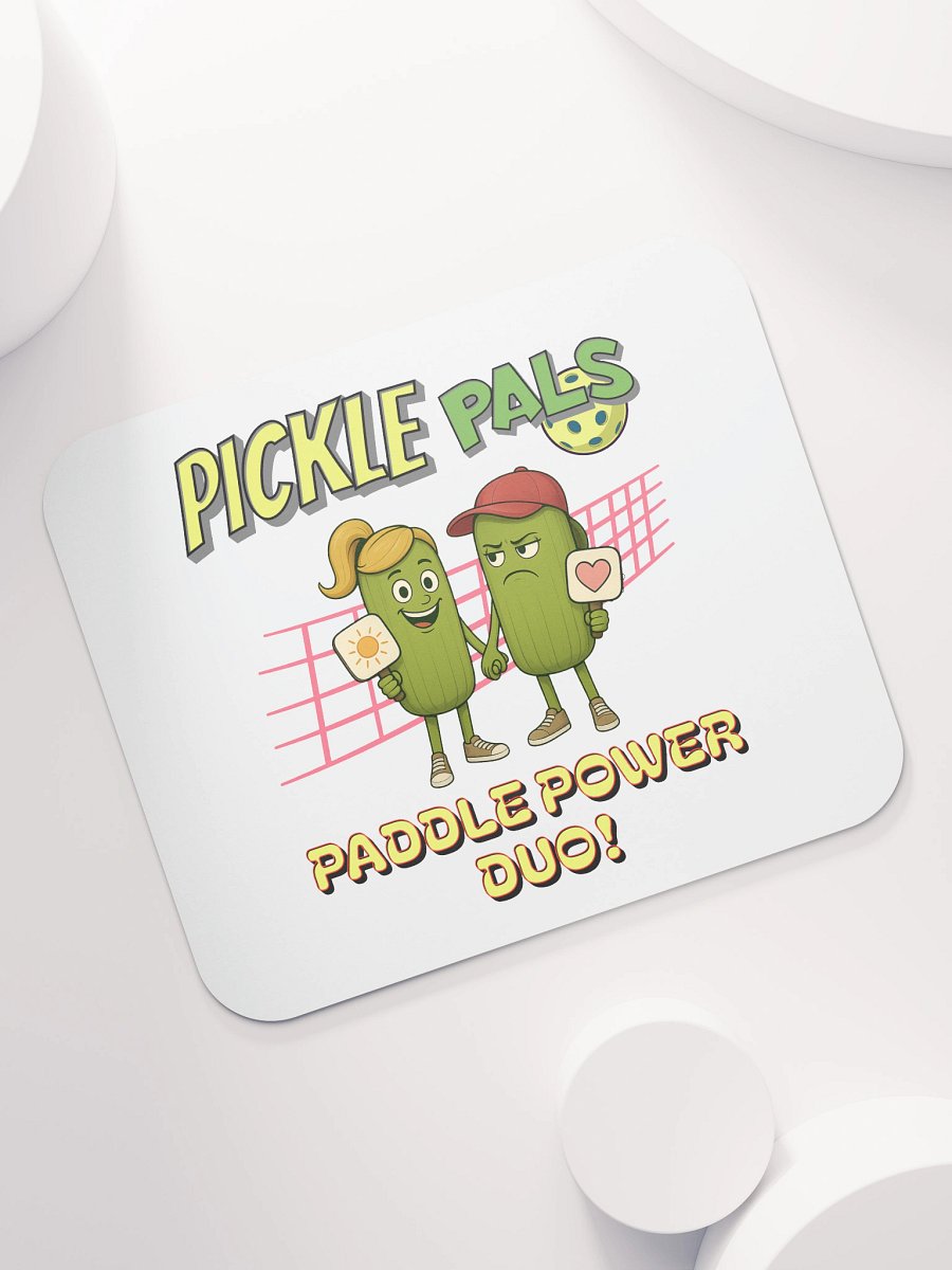 Pickle Pals Couple Paddle Power Duo Pickleball Mouse Pad product image (5)