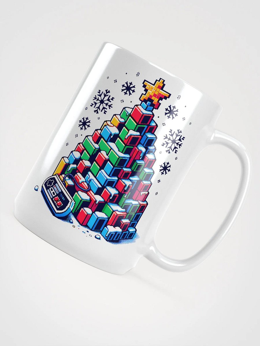 Pixelated Christmas Mug – Retro Gamers’ Holiday Sip product image (5)