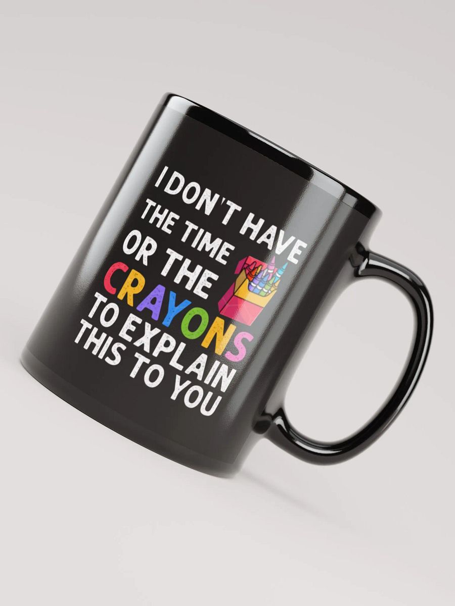 Crayons Black Glossy Mug (11oz or 15oz) product image (4)