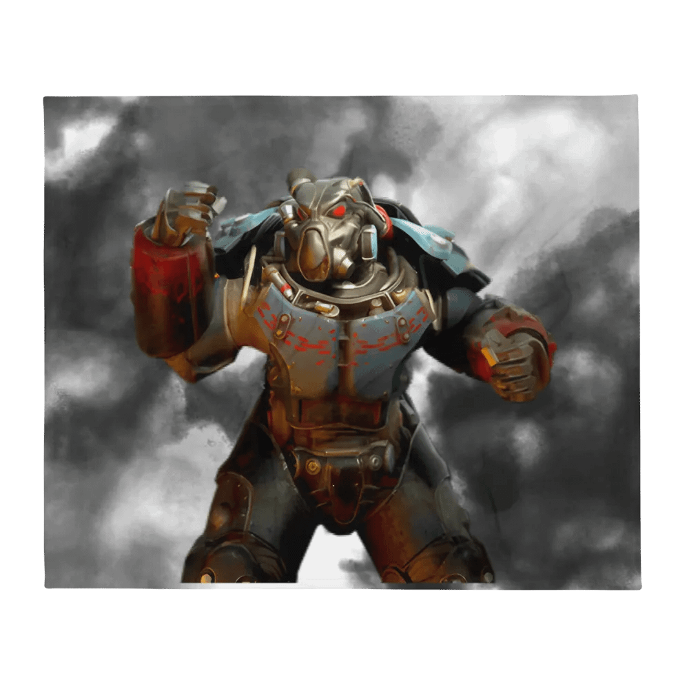 Power Armor Smokey Cloud Throw Blanket product image (1)