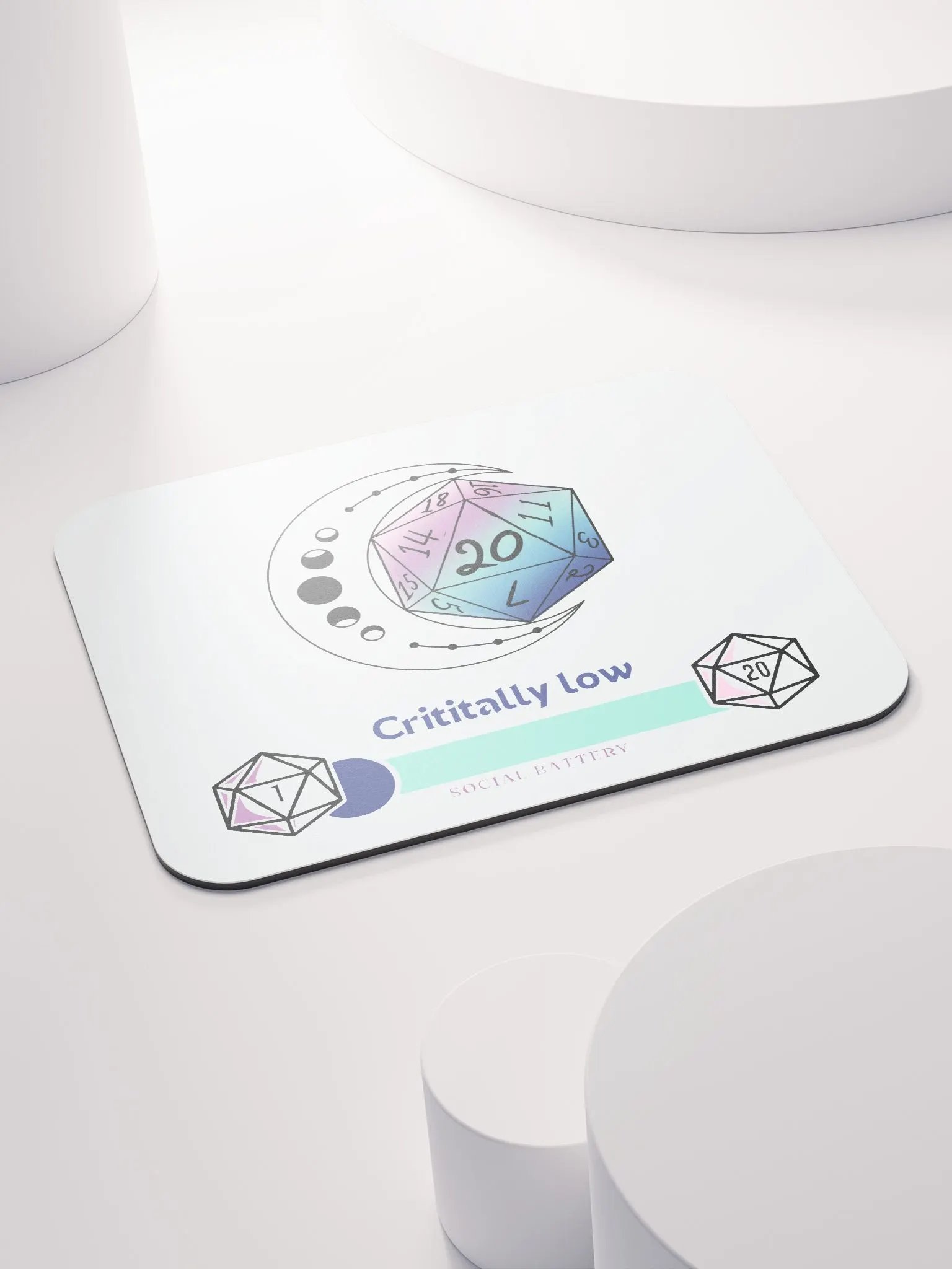 Critically Low Moon Mouse Pad product image (4)