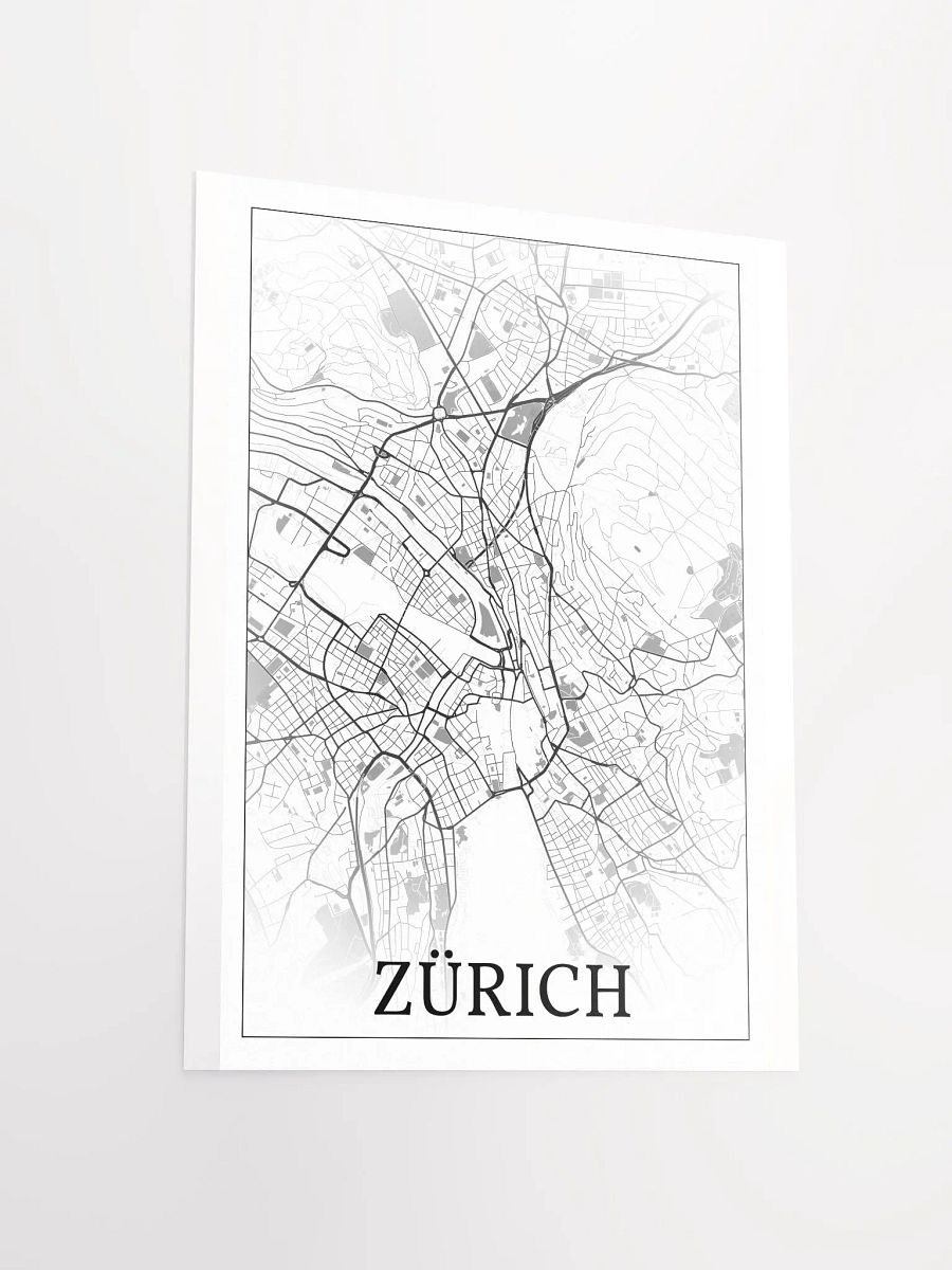 Zürich, Switzerland, city map print product image (11)