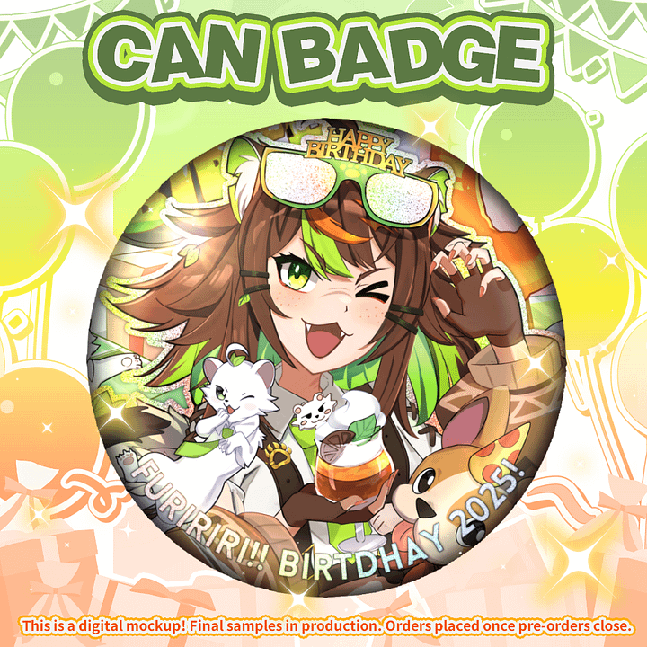 Furi Bday Can Badge [PREORDER] product image (1)