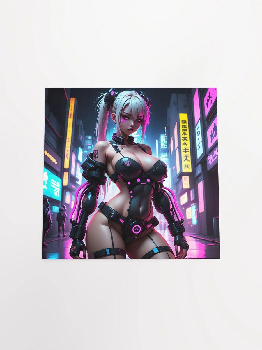 Neon Cyborg Future Girl Poster product image (21)