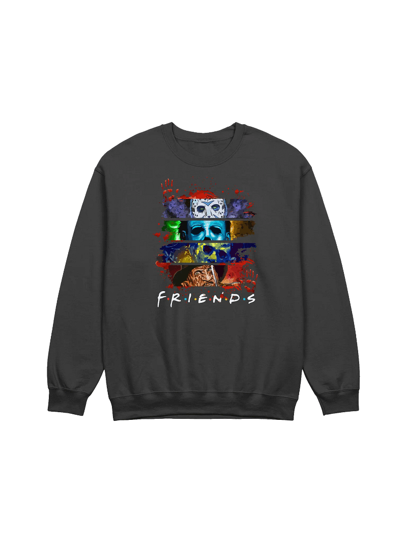 Horror Movie Icons Distorted Crewneck