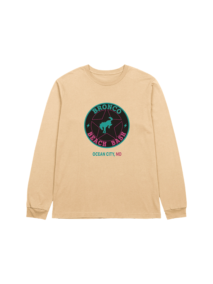 2025 Bronco Beach Bash Ocean City / Destination Bigfoot Bronco Collab Full Frontal Long Sleeve Bella+Canvas Supersoft T-Shirt (Multiple Colors Available) product image (57)