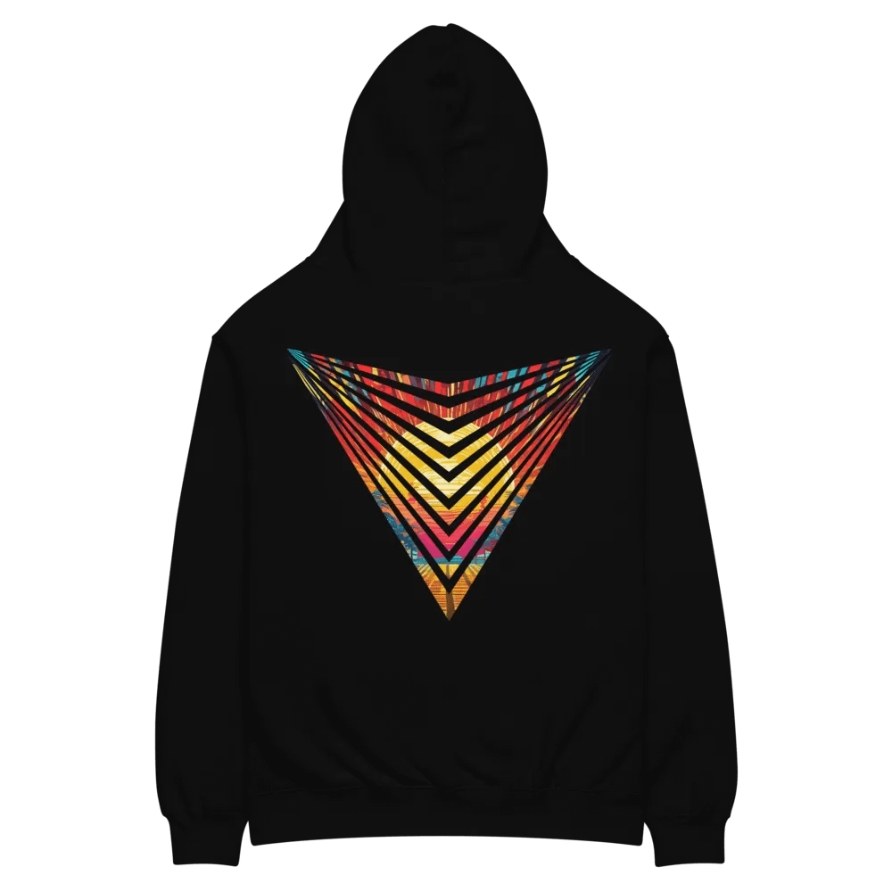 VACIO Sunset Spectrum Logo Premium Relaxed Fit Hoodie product image (8)