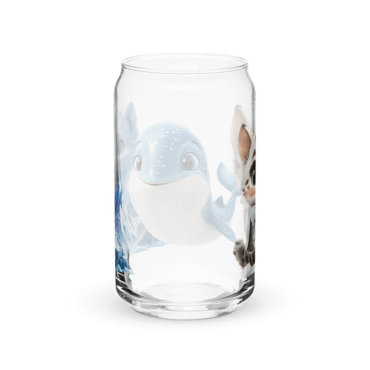 Whimsical Arctic Animal Can-Shaped Glass product image (2)